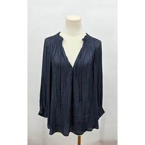 Lucky Brand 
Notched Neck Peasant Top